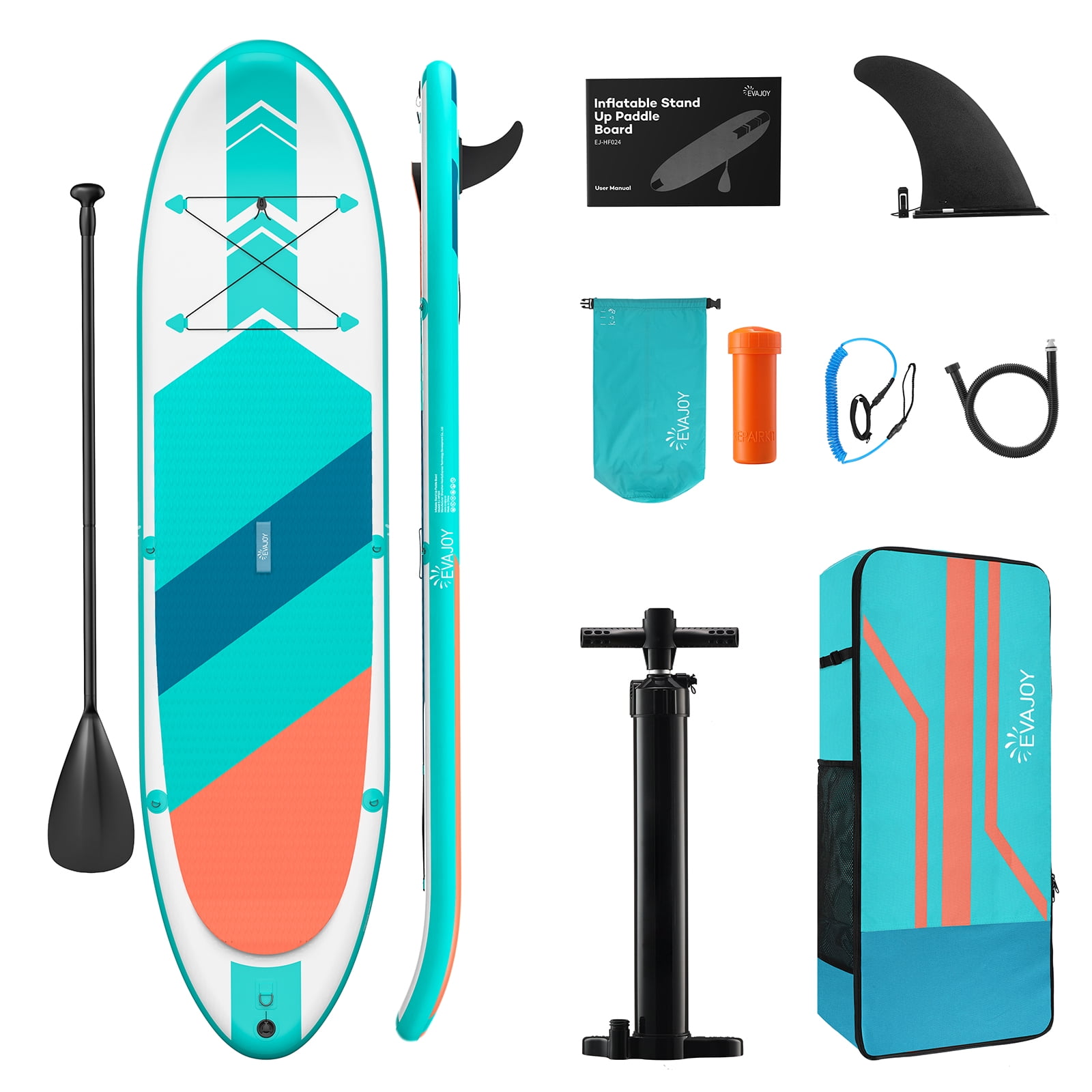 10.8 ft. Inflatable Stand Up Paddle Board, All Round iSUP Paddleboarding, with Pump & Accessories Pack