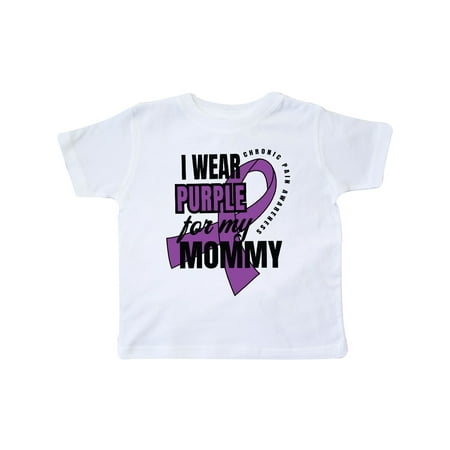 

Inktastic Chronic Pain I Wear Purple For My Mommy Gift Toddler Boy or Toddler Girl T-Shirt