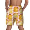 thumbnail image 2 of Lsque Mens Swim Trunks Tasty Toasts Pattern - Bathing Suit Compression Liner - Beach Swim Shorts Swimwear - (S-3XL) - Stretch Quick Dry -Small, 2 of 9