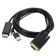 thumbnail image 2 of Câble Adaptateur VGA vers DisplayPort avec Bande Audio Alimentation, Longueur : 1,8m, 2 of 4