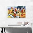 thumbnail image 2 of ARTCANVAS Reitende Indianer Beim Zelt 1911 Canvas Art Print by August Macke - Size: 26" x 18" (1.50" Deep), 2 of 9