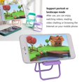 thumbnail image 3 of Phone Stand TPR Material Sturdy Safe Mobile Holder Portrait Landscape Mode Watching Stool Shape Auxiliary Decorative Portable for Mobile Holder (Purple), 3 of 9