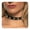 Punk Choker with Spikes, variant on Choker with Heart & Chain's - Faux Leather Collar Choker, Gothic Necklace for Women & Men, Metal Chain Choker, Rave Accessories