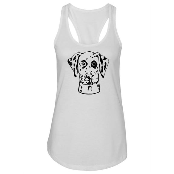 Dalmatian Dog Sketch. Tank Women -Image by Shutterstock, Female Large