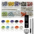 thumbnail image 5 of Metal Eyelets Kit, 400Pcs 3/16 Inch (5mm) Grommets in 10 Colors with 3 Installation Tools and Storage Box for DIY Shoes, Clothes, Crafts, Bags, 5 of 8