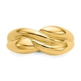 thumbnail image 5 of Solid 14k Yellow Gold Twisted Dome Ring Band Size 6, 5 of 6