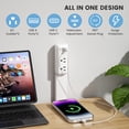 thumbnail image 4 of Extensor de toma corriente con puertos USB-C y USB-A, 4 of 7