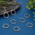 thumbnail image 4 of 12 Pairs Stainless Steel Huggie Hoop Earrings Cartilage Ear Cuff Gold Tiny Hoop Earring Mini Hoop Earrings Hugging Hoop Earrings Sleeper Earwires Components, 4 of 5