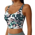 thumbnail image 2 of Goofa Cute Poodle Dog Printed Sports Bras for Women, High Impact Running Bra Workout Crop Tank Tops Longline Sports Bra Push up-Medium, 2 of 9