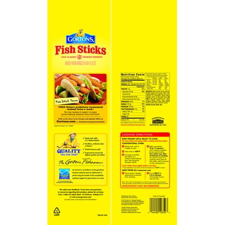Gorton S Fish Sticks 60 Oz 105 Ct