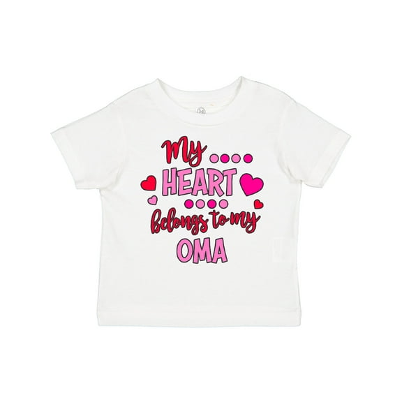 Inktastic My Heart Belongs to My Oma Boys or Girls Toddler T-Shirt