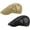 Black+khaki, variant on 2pcs Men's Casual Summer Mesh Breathable Ivy Newsboy Sun Hat Cap