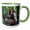 Green/White, variant on 3drose, Brown Red-fronted Lemur, Primate, Madagascar-af24 Ksc0090 - Kevin Schafer, 15oz Mug