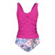 thumbnail image 5 of Traje de baño de bikini de verano con estampado de moda para mujer, con cojín en el pecho y sin soporte de acero, sin espalda, con tirantes, de nailon., 5 of 5
