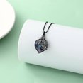 thumbnail image 4 of Heart Cremation Jewelry Butterfly Urn Necklace Ashes Birthstone Heart Keepsake Urn Pendant Necklace for Ashes Memorial Ashes Locket for Women Men, 4 of 7