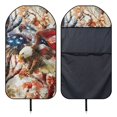 thumbnail image 5 of Bulopur American Flag Front Car Seat Towel Eagle Waterproof Car Seat Protector for Men Durable Athletic Towel for Holiday Fit SUV Sedan Truck, 5 of 8