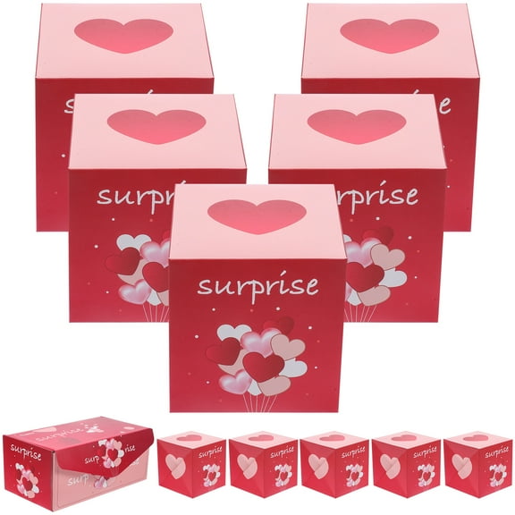 1 Set Valentine Day Paper Explosion Gift Box Treat Goody Bouncing Box Party Paper Boxes
