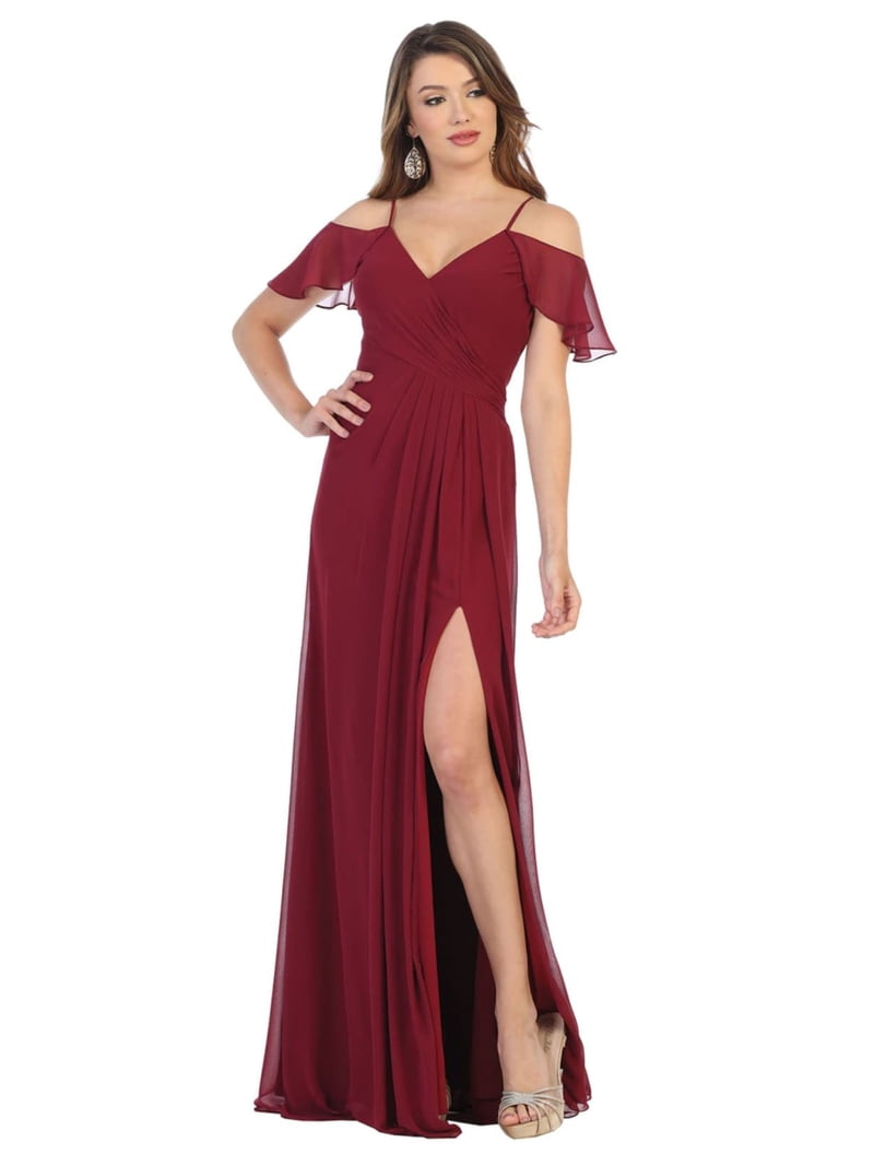 walmart junior bridesmaid dresses Grape Junior Bridesmaid Dresses,Chiffon Long Junior Bridesmaid Dress,J