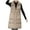 Khaki, variant on Clearance Viikei Winter Coats for Women Fashion Women Pocket Coat Long Jacket Winter Sleeveless Down Cotton Waistcoat