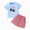 R415-Sky Blue, variant on NOLDARES Toddler Baby Boy 4th of July Outfit Short Sleeve Round Neck T-Shirt Elastic Waist Shorts USA Patriotic Print 2Pcs Summer Clothes(Sky Blue,3-4 Y)