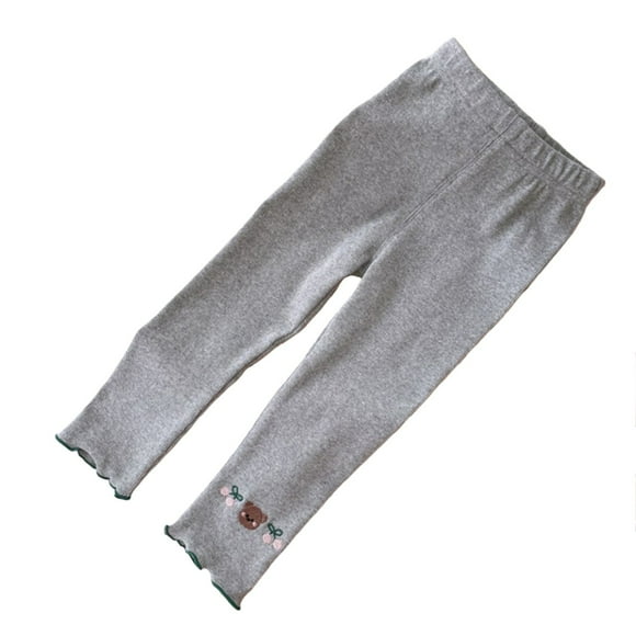 LIJCC Cute Graphic Tights for Baby Girls Winter Soft Solid Color Ribbed Cotton Stretchy Ballet Bell Bottoms Running Dance Tights Leggings Causal Basic Footless Pantyhose