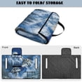 thumbnail image 5 of COEQINE Universal Golf Cart Seat Cover for 2-Seaters, Folds Like a Bag with Handle, 51.2x30.3 Inch Fit for EZGO/Yamaha/Club Car, 4-Pocket, Machine Washable, Horse Forest Montain Blue, 5 of 8