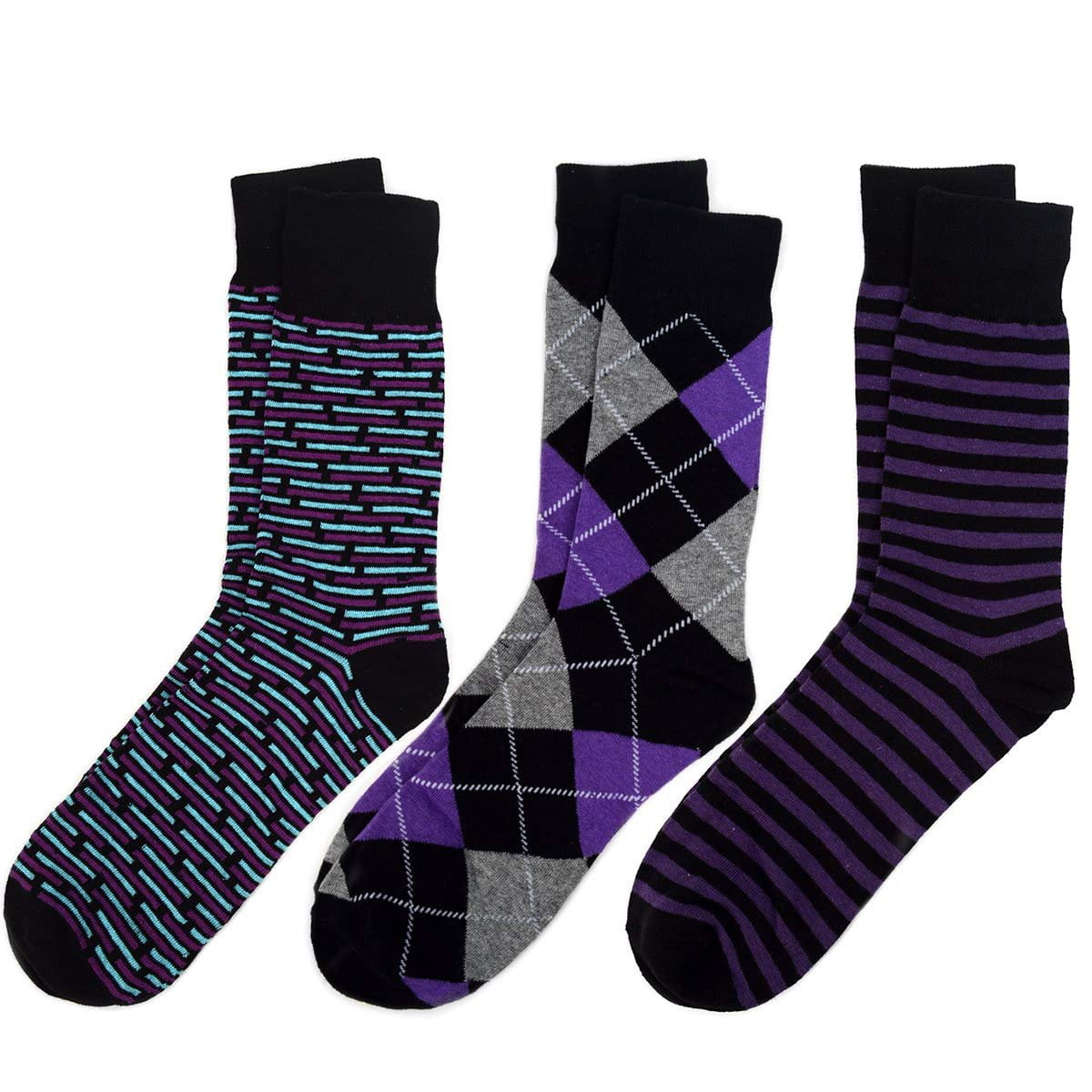Men's Dress City Sock Bundle - 3 Pair