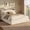 Beige, variant on Queen Size Chenille Upholstered Platform Bed Frame, Built‑in Recessed Headboard Shelf, Plush Backrest, Rounded Padded Corners, Optional Under‑Bed Storage Drawer, Noise‑Free Steel Bed Frame