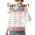 thumbnail image 2 of Women's Double-sided Cotton Padded Sleeveless Vest Jacket, Stand Collar, Khaki, Size XXL, 2 of 4