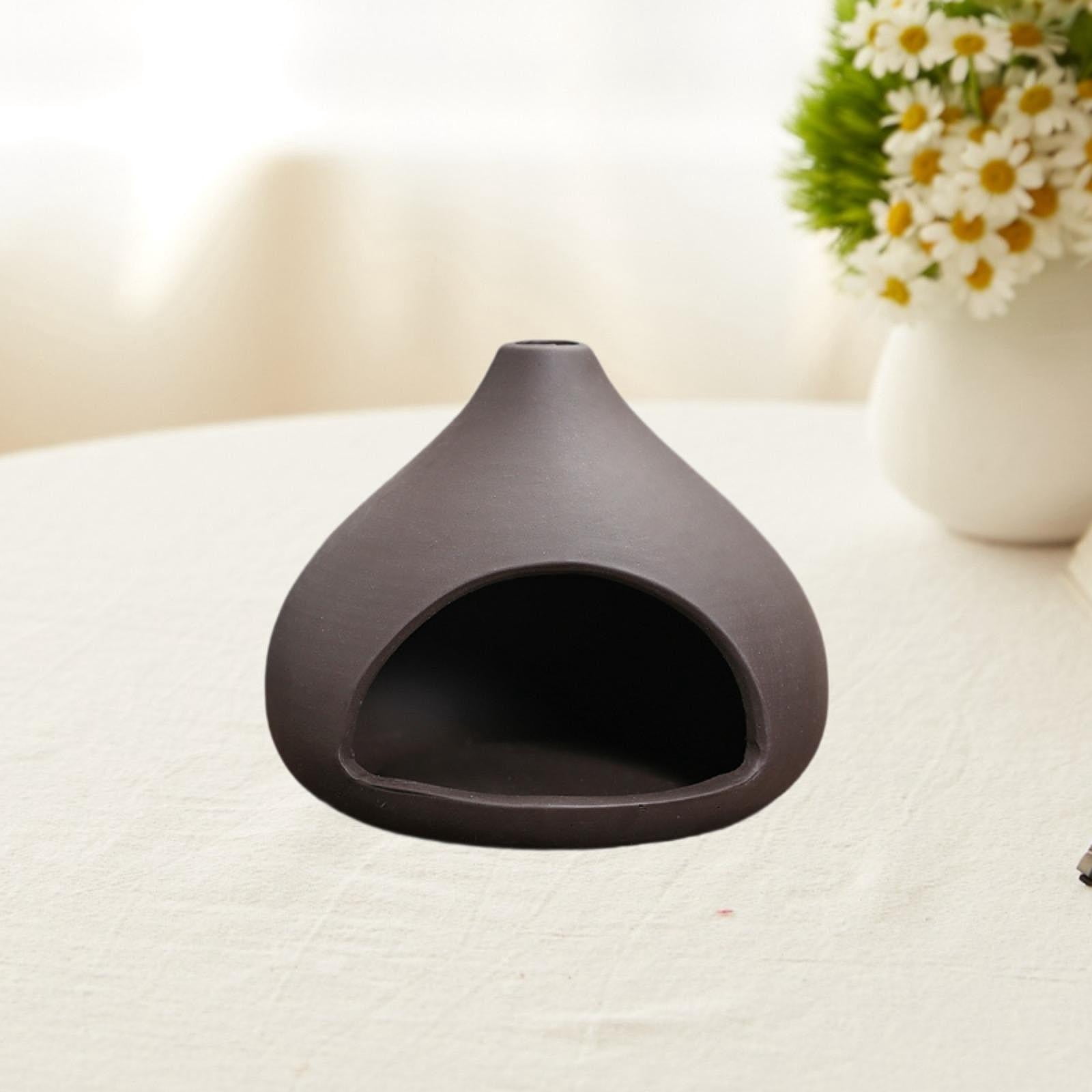 Zxpjkyu Palo Santo Holder Incense Burner Housewarming Gift Home Fragrance Desk Porcelain Conical