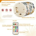 thumbnail image 5 of Yayeee Flameless Candles with Remote Flickering Battery Operated Multi Color Changing, Acorn Leaves Pattern, 5 of 7