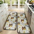 thumbnail image 4 of Kitchen Rugs Sets Of 2,Gray Highland Cow Bathtub Sunflower Pattern Anti Fatigue Kitchen Mat Rugs Non Slip Washable,Decorative Kitchen Floor Mats for Kitchen,Sink,Laundry,17"x47"+17"x47", 4 of 5