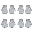 thumbnail image 3 of Knitted Winter Half Finger Gloves Touch Screen Warm Stretch Fingerless Gloves, 3 of 7