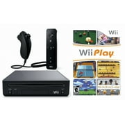 Wii Black Console Bundle with Wii Play Game - Smart TV Ready