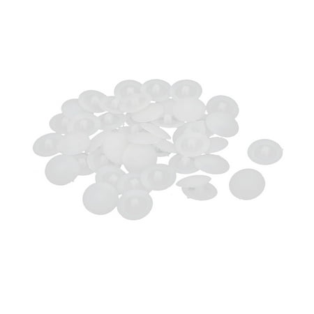 Dust Proof Car - Unique Bargains12mm Dia Plastic Screw Cap Hole Plugs Dust Proof Covers White 50pcs