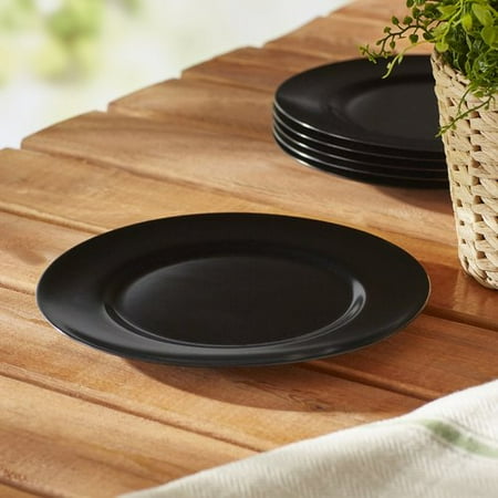 

Calypso Basics 6pc Melamine Salad Plate Set Black