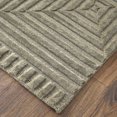 thumbnail image 3 of Feizy Channels Modern Geometric, Green/Taupe/Blue, 4' x 6' Accent Rug Stain Fade Resistant Easy Care Global Floor Rug for Living room Bedroom, 3 of 9
