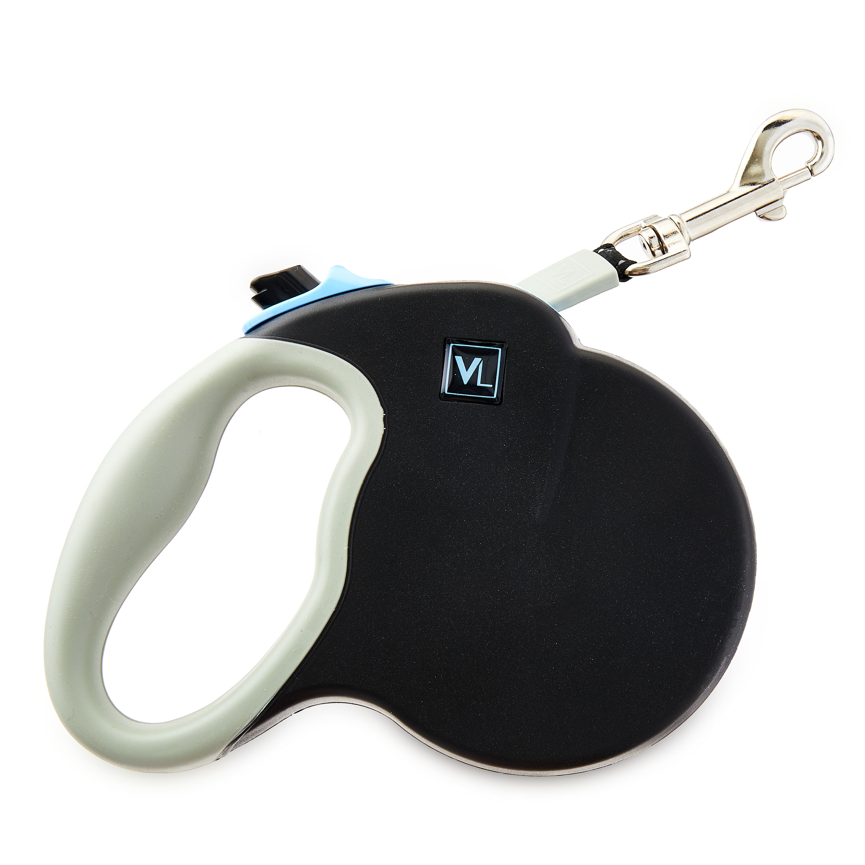 Vibrant Life 13-Foot Reflective Retractable Tape Leash, Black, Medium photo 1