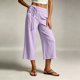 thumbnail image 1 of Neewe Pull On Capri Pants for Women Fashion Plain with Pockets Elastic Drawstring Waist Daily Outfits, 1 of 7