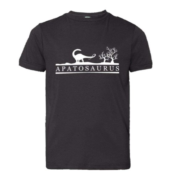 PleaseMeTees™ Youth Apatosaurus Educational Dinosaur Sketch HQ Tee