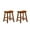 Oak, variant on 18-inch Saddle Seat Stools 2pc , Solid Wood, Oak Finish, Casual Home Space Furniture, 250lbs Capacity Of Stools, Wood With Dining Furnishing, Weight