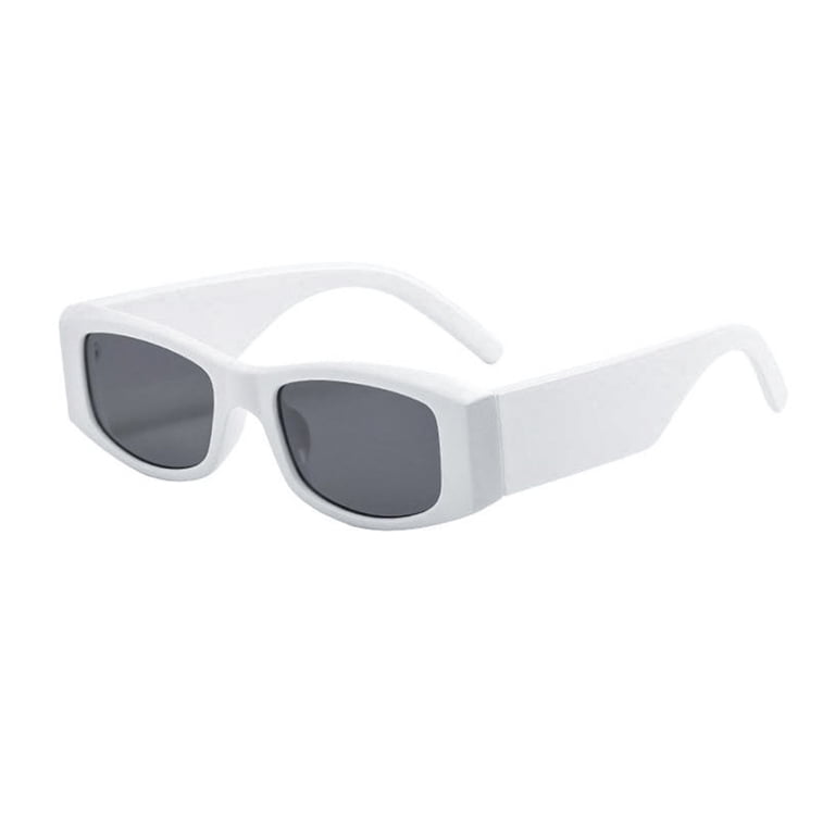 Women\'s White Rectangle Sunglasses - Black Lenses CHANEL Sunglasses: Rectangle Sunglasses, acetate — Fashion  main image 4