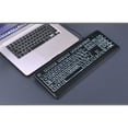 thumbnail image 4 of Yammee Large Print Computer Keyboard USB LED Keyboard Full Size Computer Keyboard with Customizable LED Backlit Lighting, 4 of 18