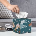 thumbnail image 6 of KLL Dogs Print Tissue Box Cover,Leather Tissue Holder Square Facial Tissue Case Facial Paper Organizer Dispenser for Bathroom, Vanity Countertop, 6 of 7