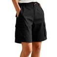 thumbnail image 2 of Dxzfnsa Women's Hiking Cargo Shorts with Pockets Quick Dry Lightweight Summer Shorts for Women Golf Casual S-2XL, 2 of 8