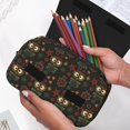 thumbnail image 6 of Sikiie Boho Owl Print Flip Double-layer Pencil Case, All-purpose Stationery Bag for Study and Office, Zipper Design, Unisex, 6 of 7