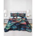 thumbnail image 3 of Teal Red Ombre Succulent Twin XL Size Down Alternative Comforter, Lightweight Comforter Quilt Bedding Set with Pillow Shams Abstract Art Botanical All Seasons Bed Comforter Duvet Insert 68"x98", 3 of 7