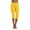 Yellow, variant on JGNGSHN Womens Knee Length Capris Leggings Cotton Blend 3/4 Yoga Pant for Women Army Green