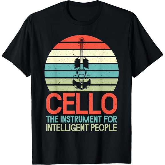 Cello the Instrument for intelligent People Cello T-Shirt men and women can wear,black,white,creative gift