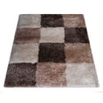 thumbnail image 3 of Rugsotic Carpets Hand Tufted Shag Polyester Eco-Friendly Area Rugs - 4'x6', Rectangle, Beige Brown, Plain Solid Design, High Pile Handmade Anti Skid Rugs for Living Room, Bed Room K00018, 3 of 8